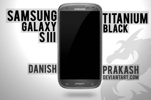 Samsung Galaxy S III Titanium Black [psd]