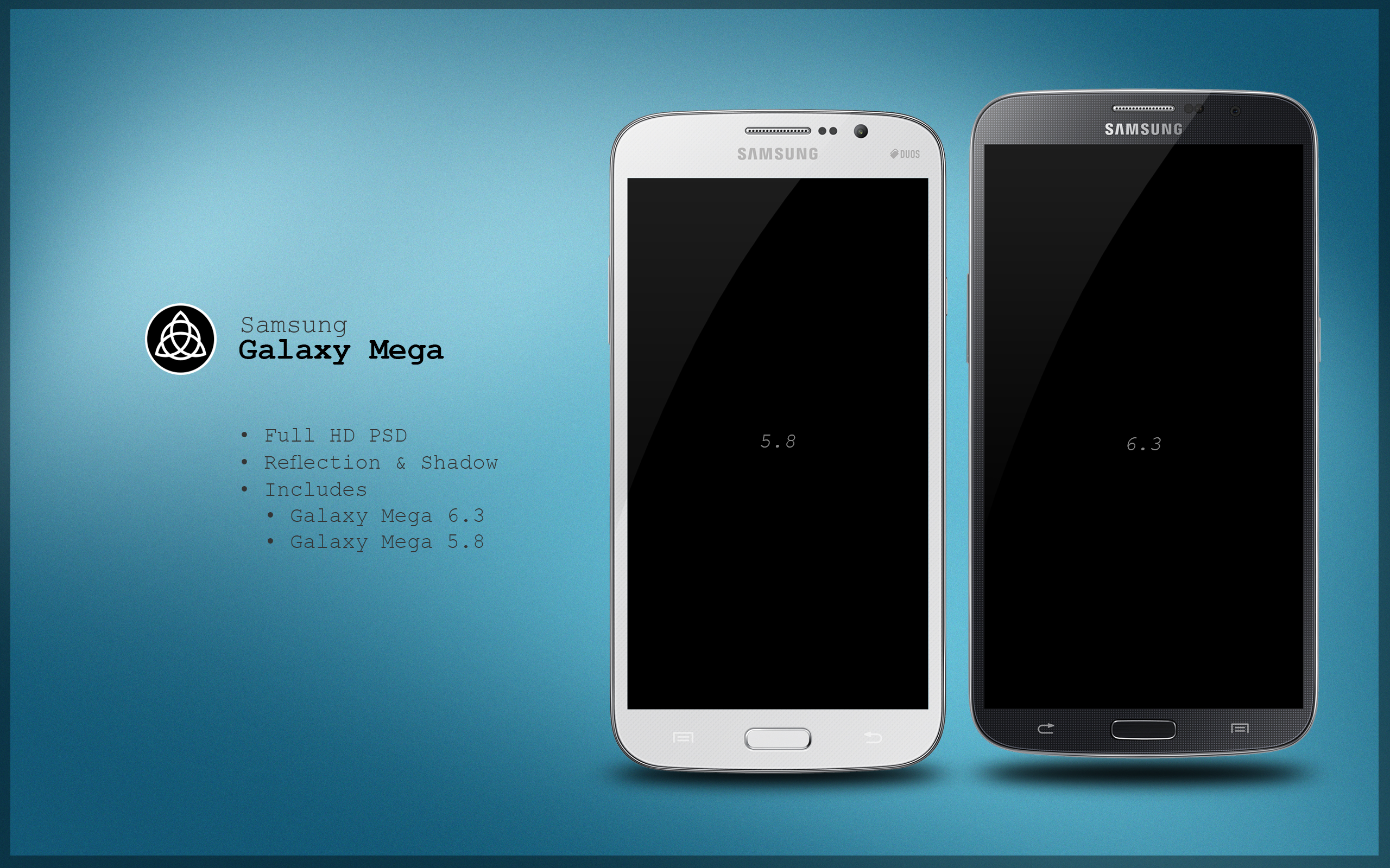 Samsung Galaxy Mega PSD by danishprakash