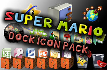 Super Mario Dock Icon Pack