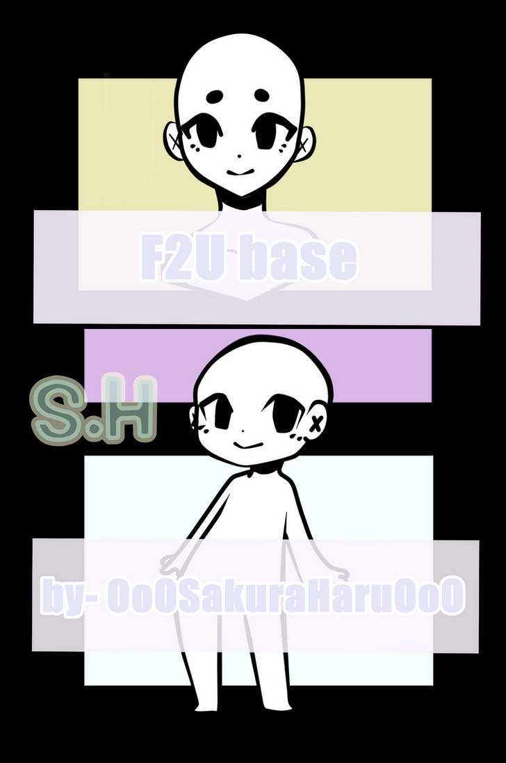 [F2U Chibi And Head base] by OoOSakuraHaruOoO on DeviantArt