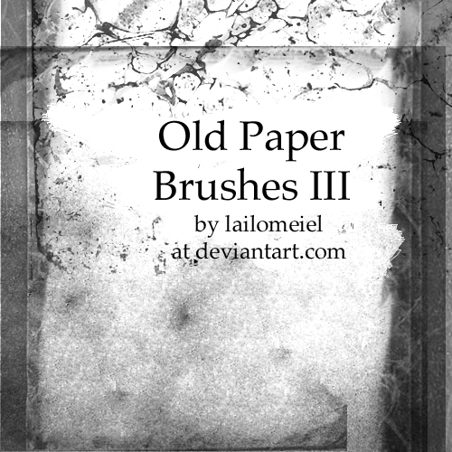 Old Paper Brushes III