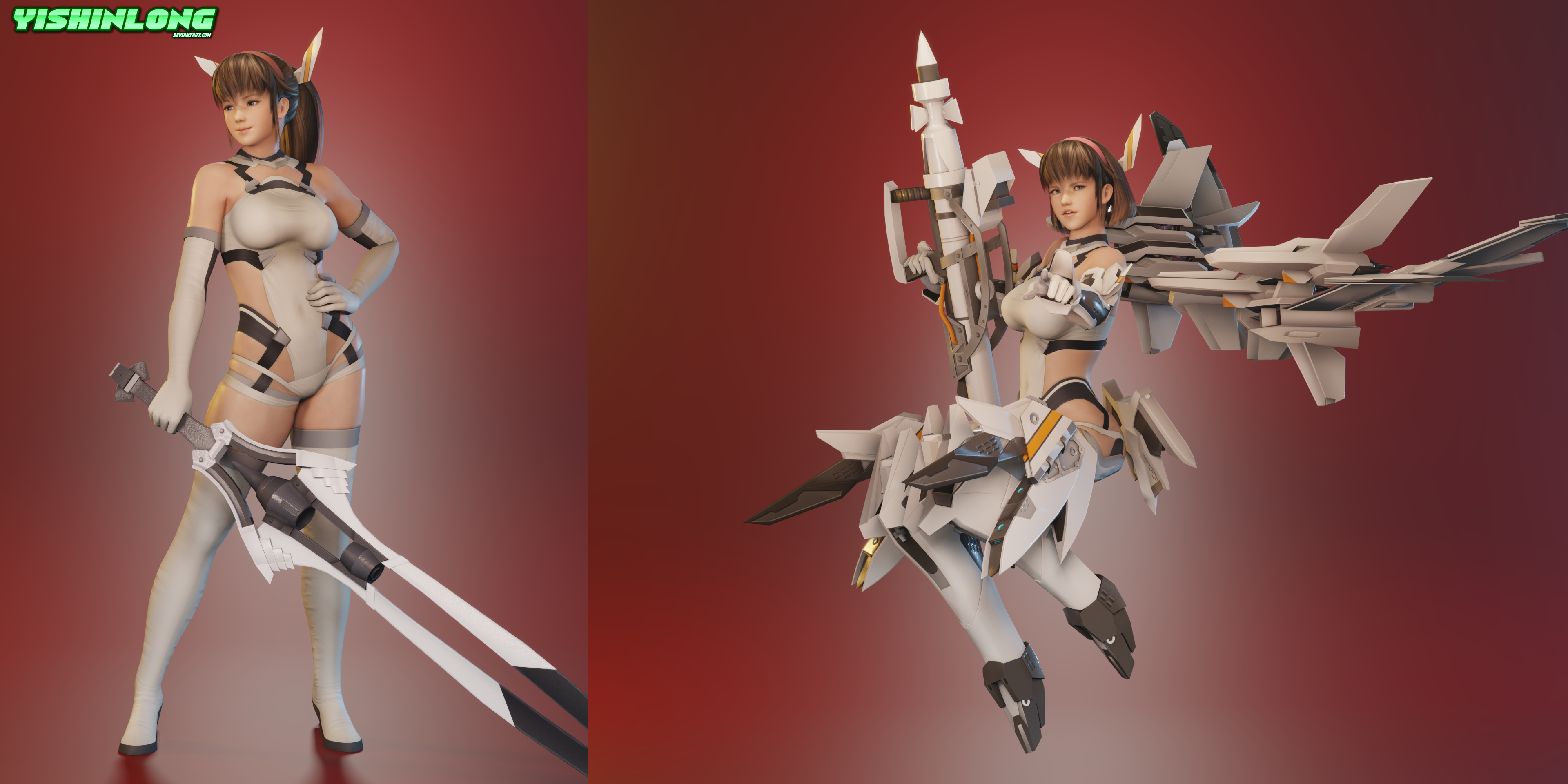 DOAXVV Hitomi - Alice Gear Platinum Line by YiShinLong on DeviantArt