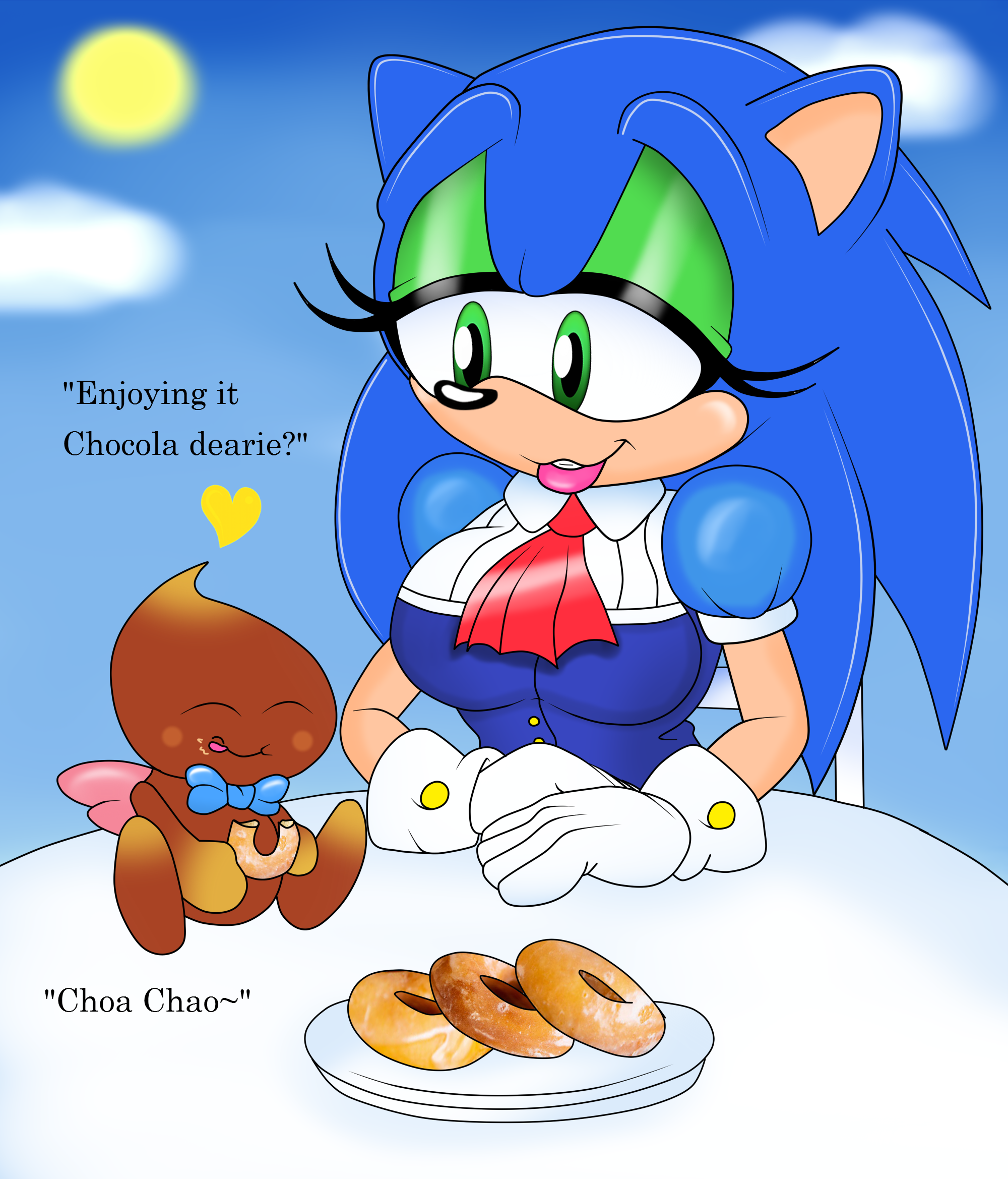 Lady Sonic and Chocola Glaze Ring Doughnuts by ClassicSonicSatAm on ...