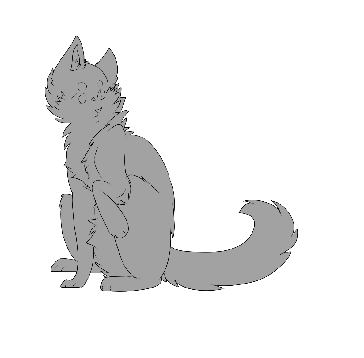 Cat LineArt 005