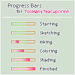 Progress Bars for TooManyTeaCupsVinn