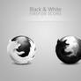 Black and White Firefox Icons
