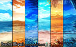 Background set - Beaches (Nordic and Tropical) by momma-kuku