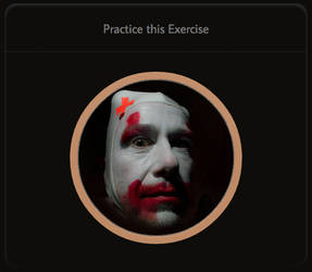 Relax and look into the clowns eyes.