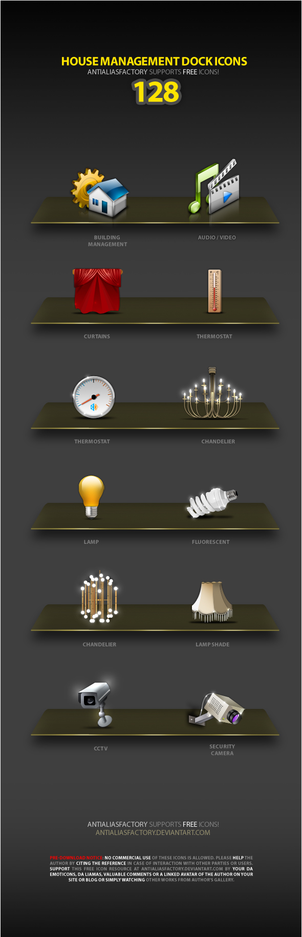 House Management Dock Icons