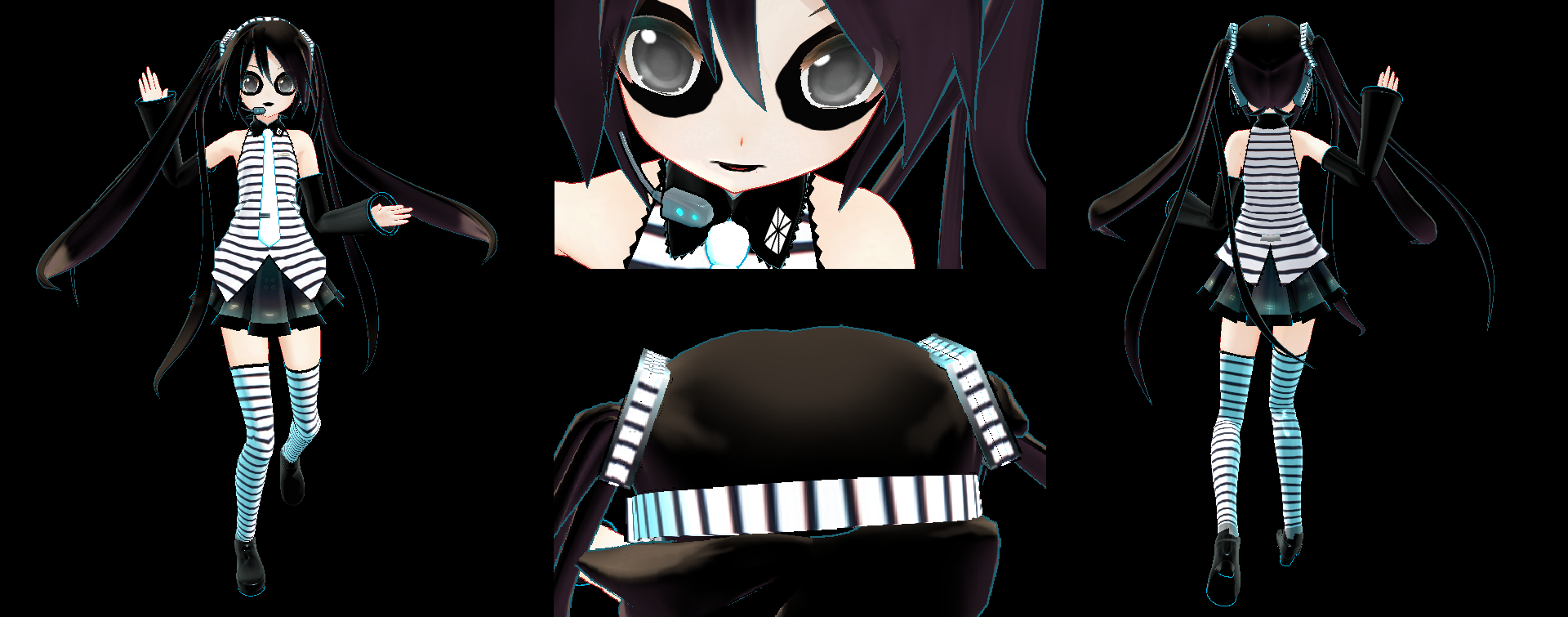 Gothic miku MMD model by deangagaTR on DeviantArt