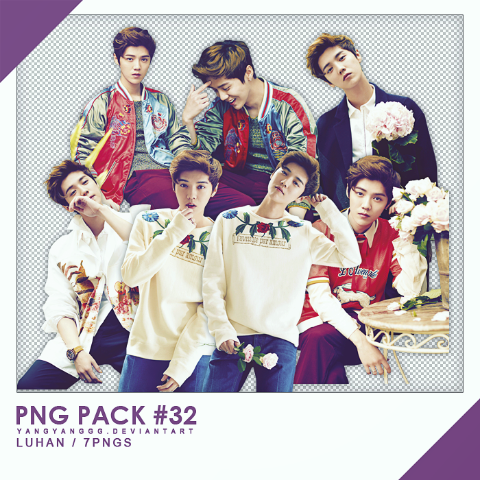 PNG PACK#32 -   Luhan 7PNGs - By Yangyanggg