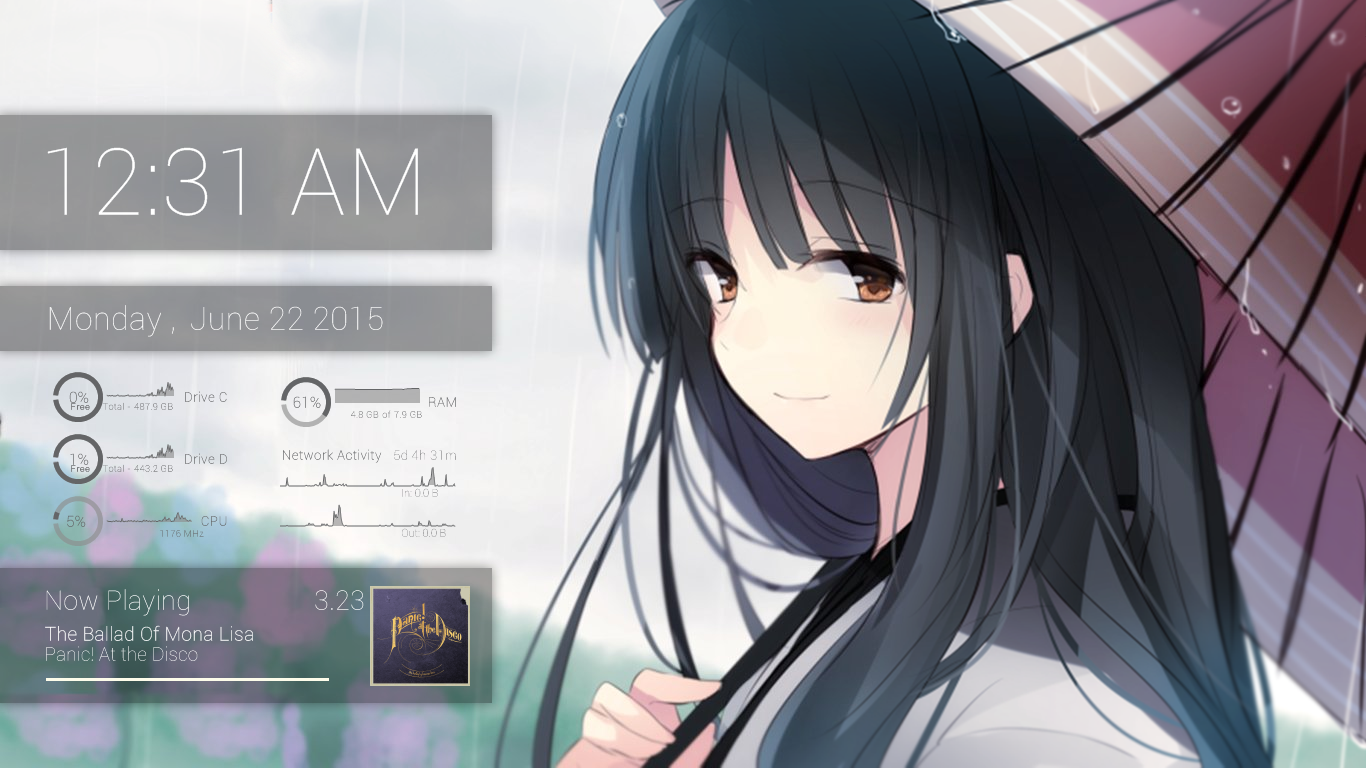 Kawaii  Rainmeter  Xwidget First try Pastel Anime HD wallpaper  Pxfuel