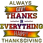 Always give Thanks...