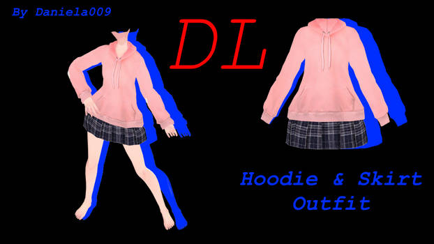 [MMDParts] Hoodie and skirt Outfit - DL