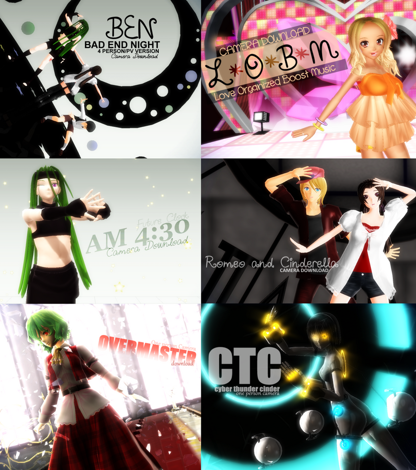 [MMD] x6 Camera Data DLs Pack - 2012+13 Cams by yesbutterfly on DeviantArt