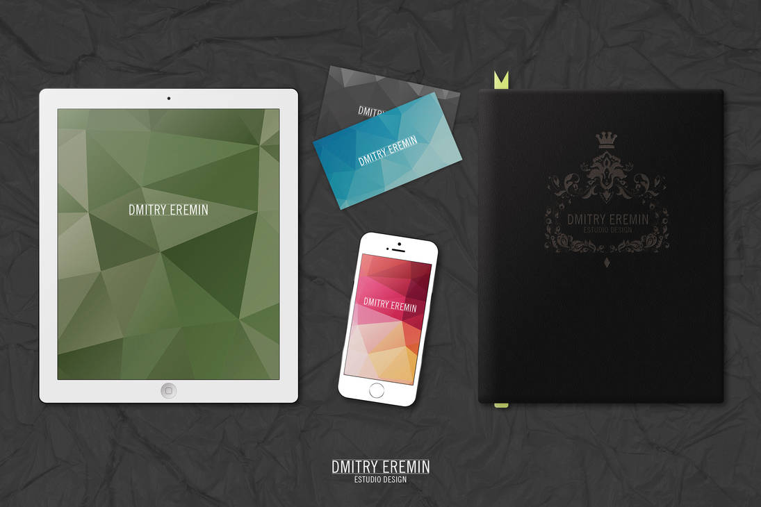 MockUp Ipad Iphone Book Businesscard by dimkoops