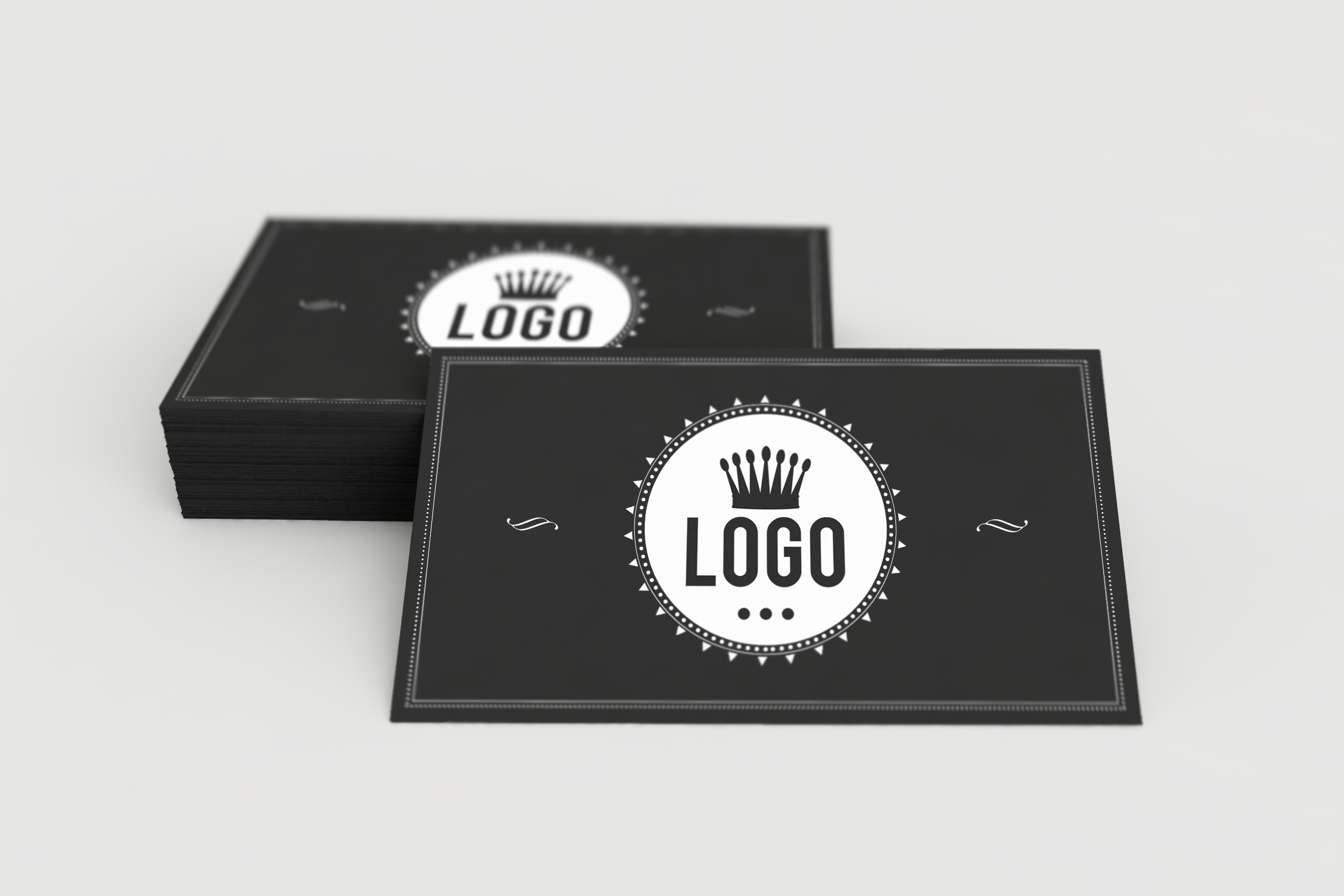 Business card free mock up PSD Black1