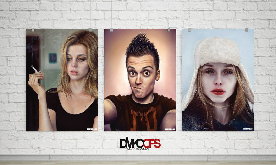 Download 3 Realistic Poster Gallery Mockup By Dimkoops On Deviantart