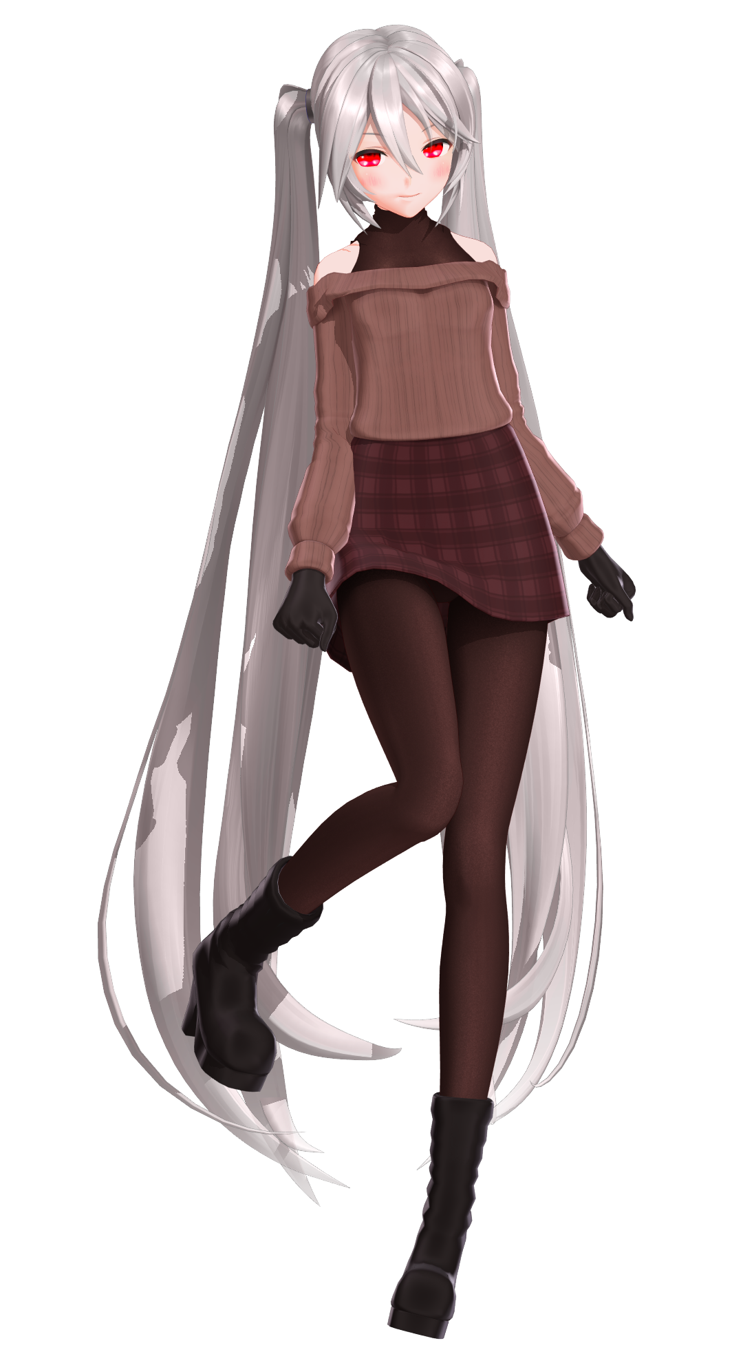 MMD Model Dl!] YYB Plaid Miku by paprika1423 on DeviantArt