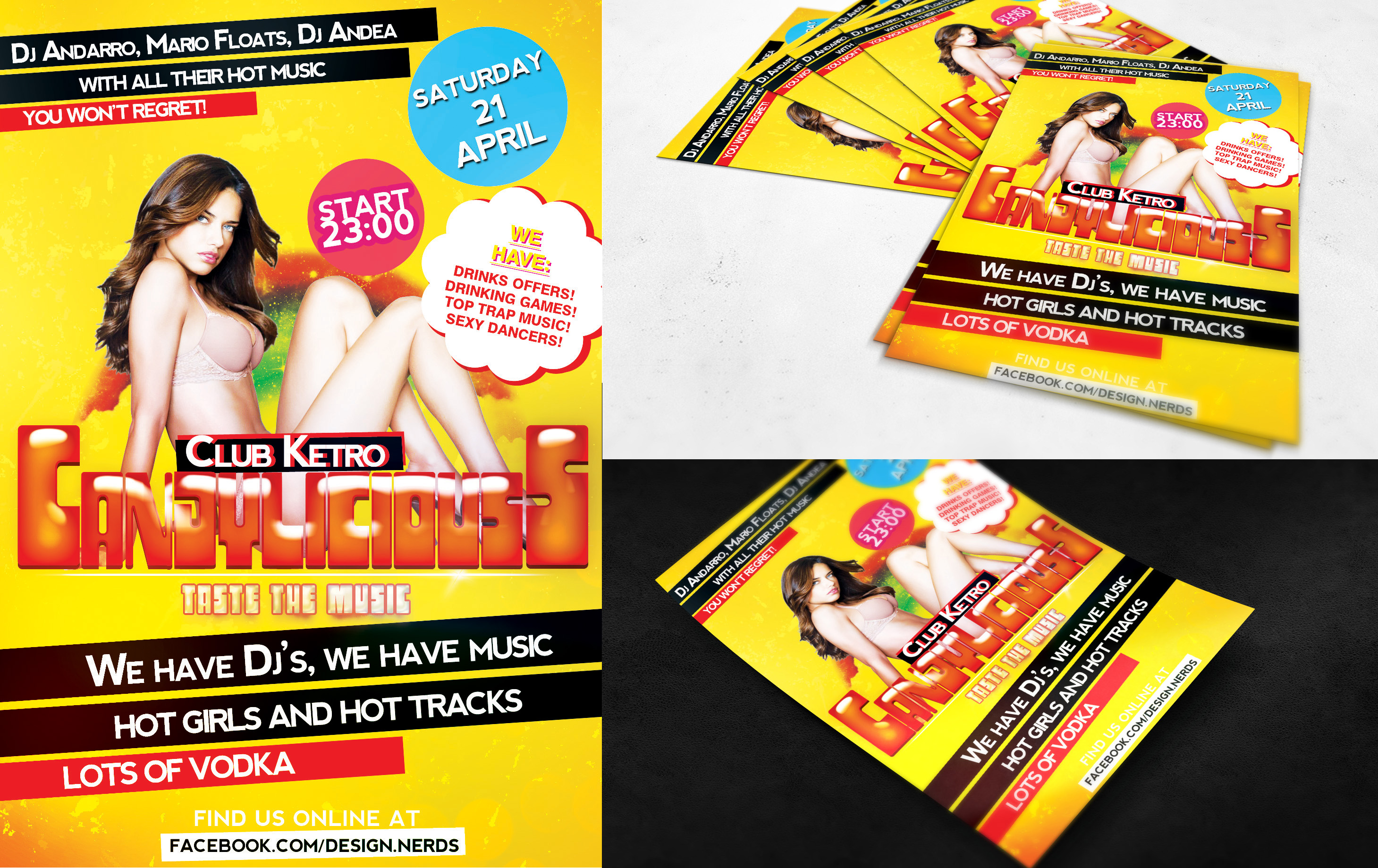 FREE PSD FLYER - Candyliciouss