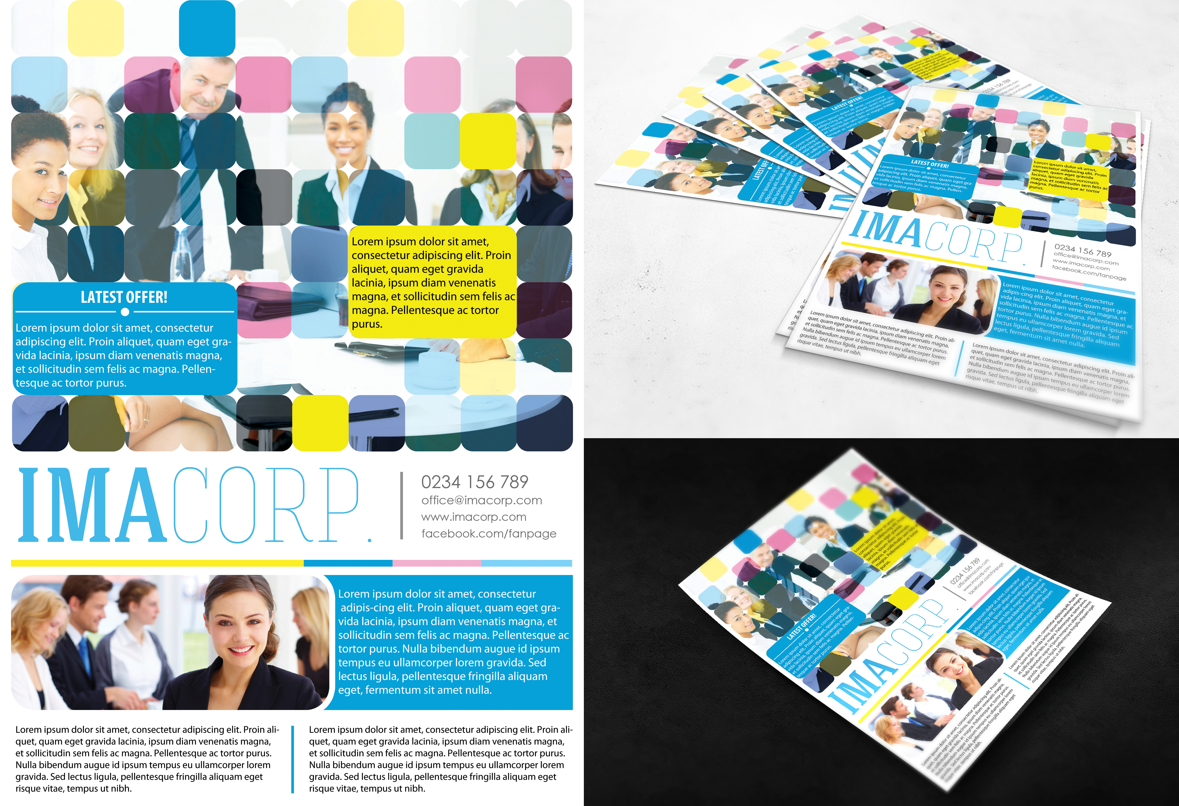FREE PSD FLYER - Colorful Corporate Flyer