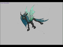 Chrysalis doing a cool flip