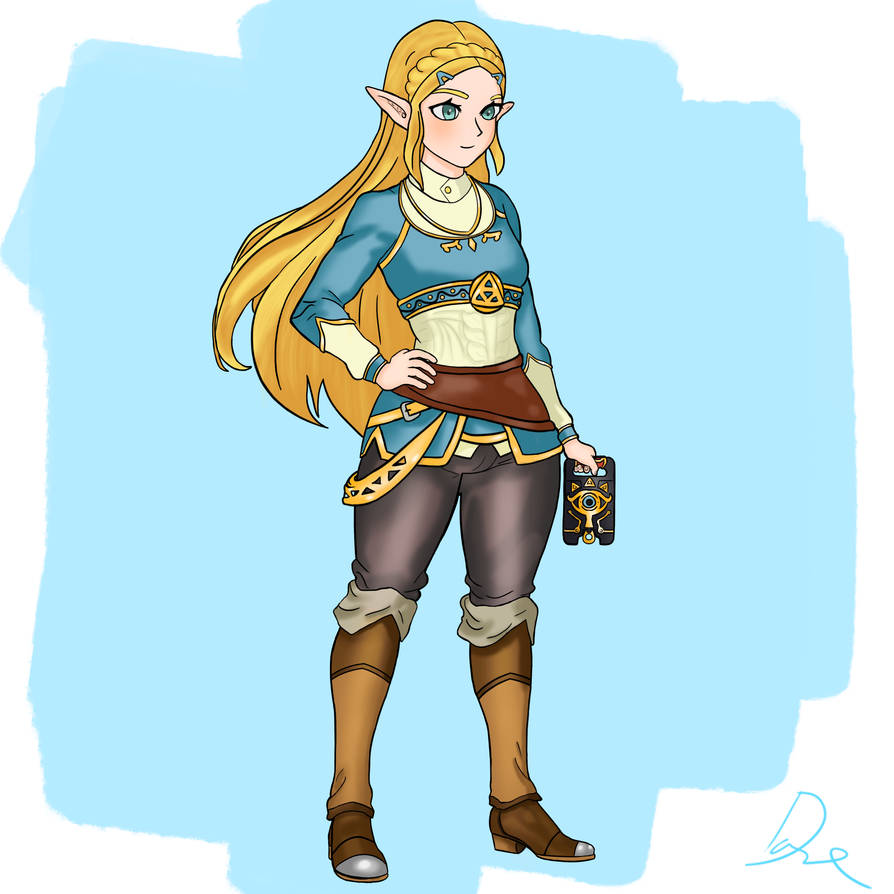 Princess Zelda from Breath of the Wild by Dareartsofficial on DeviantArt