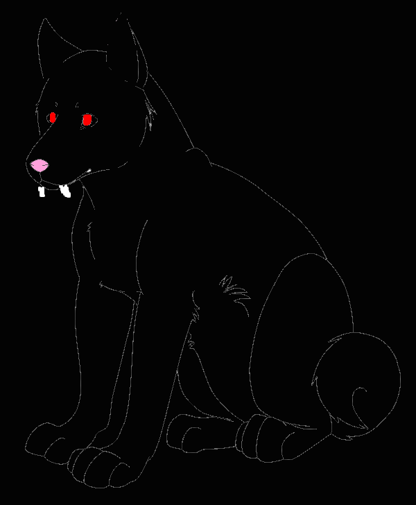 Vampire Dog adoptable (CLOSED)