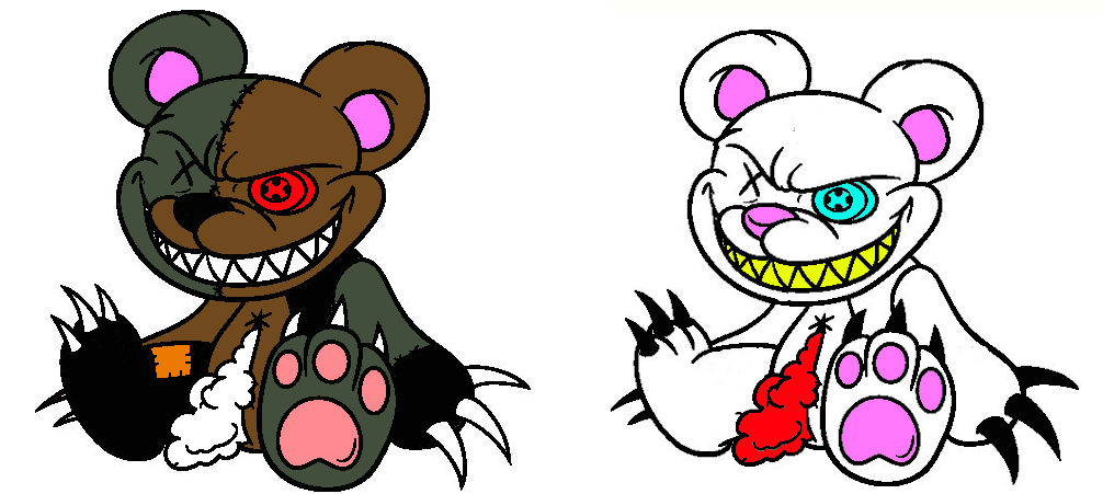 demon teddy bear
