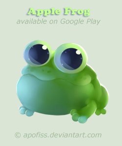 apple frog animation