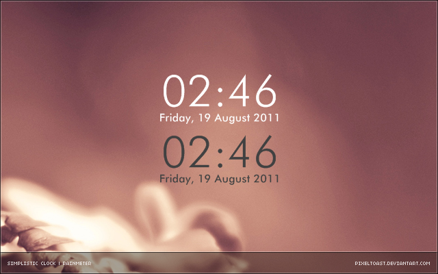 rainmeter clock skins deviantart