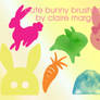 bunny brush set