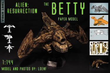 BETTY, Alien:Resurrection papercraft