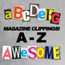A-Z Magazine Letter Clippings