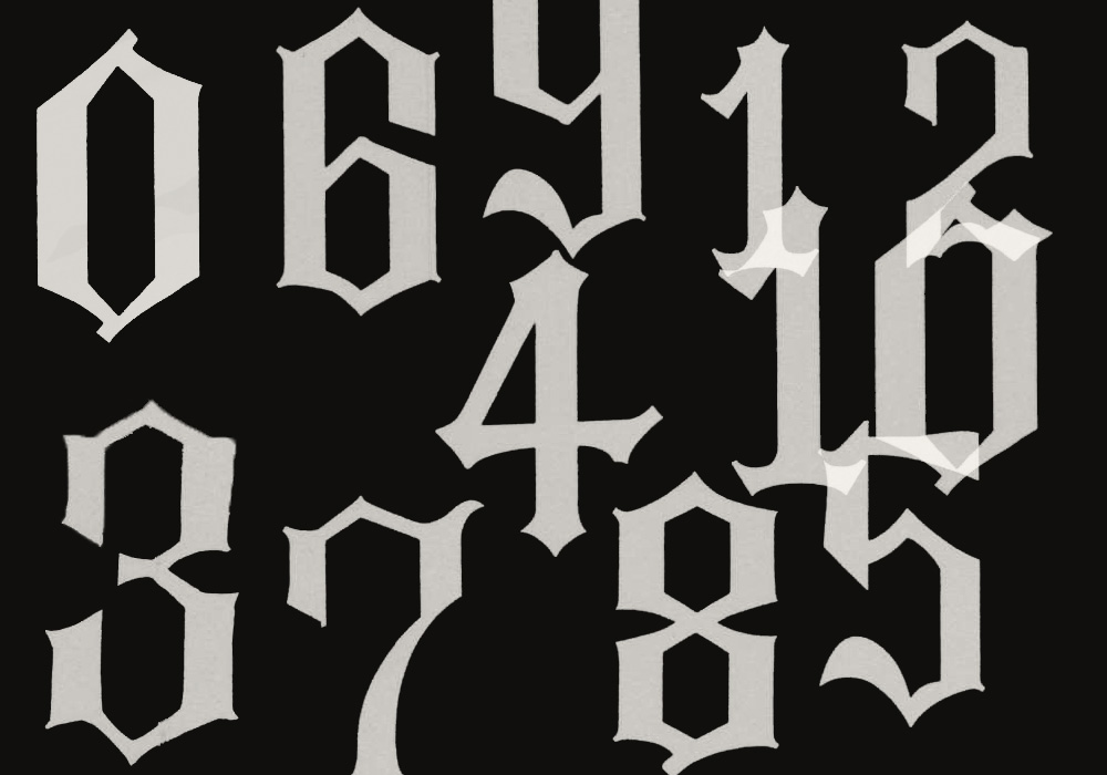 Espada Numbers Brushes