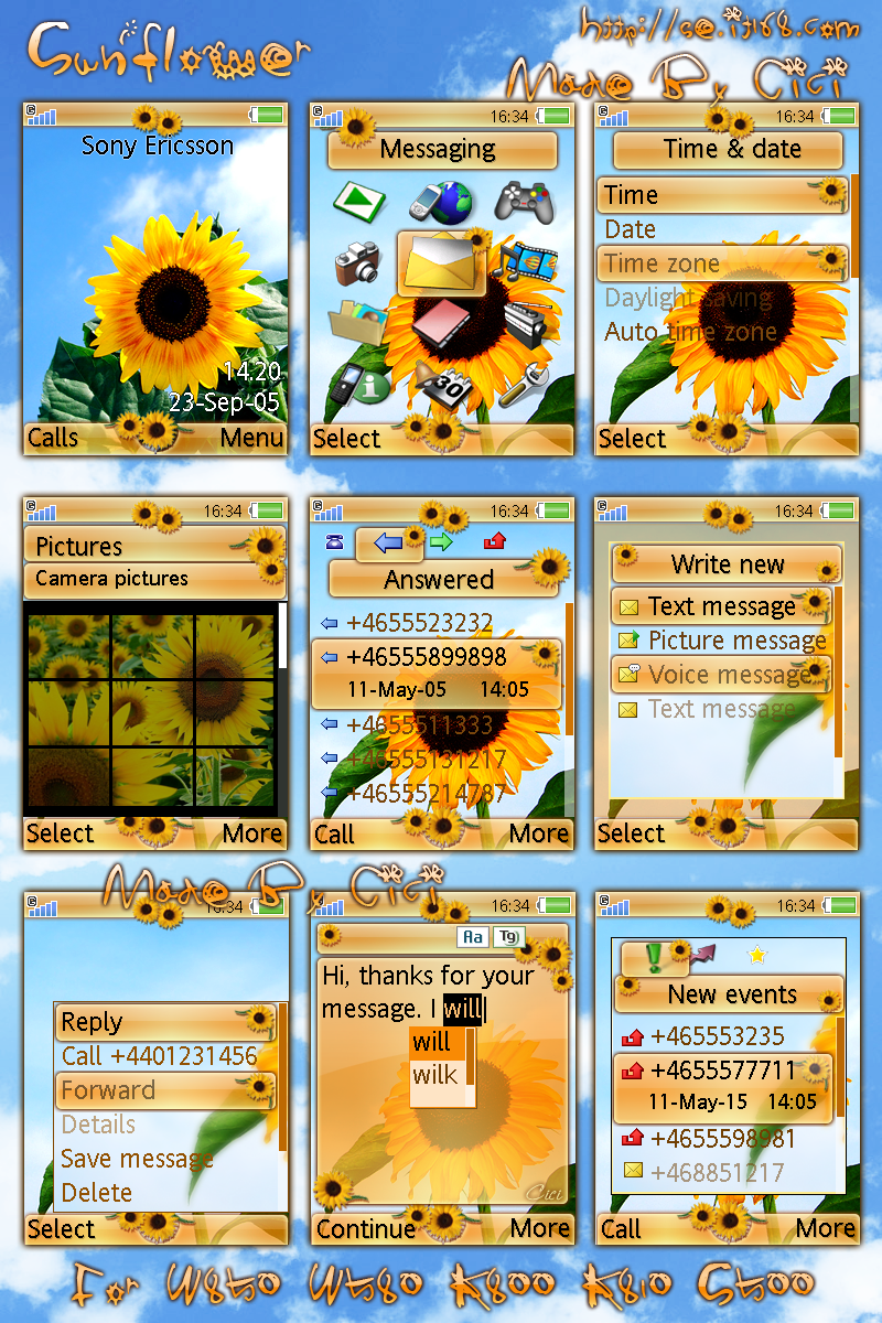 Sunflower for W850