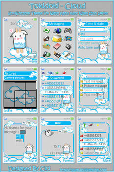 Tokidoki Cloud Theme for W850