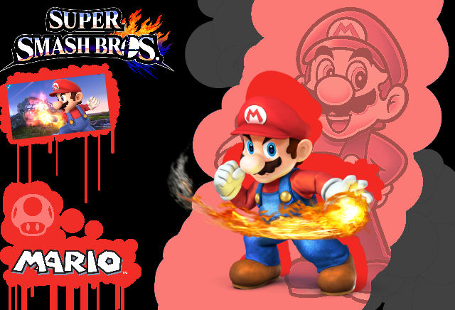 Super Smash Bros Mario Poster by AuraShaman on DeviantArt
