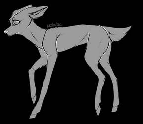 lineart deer F2U