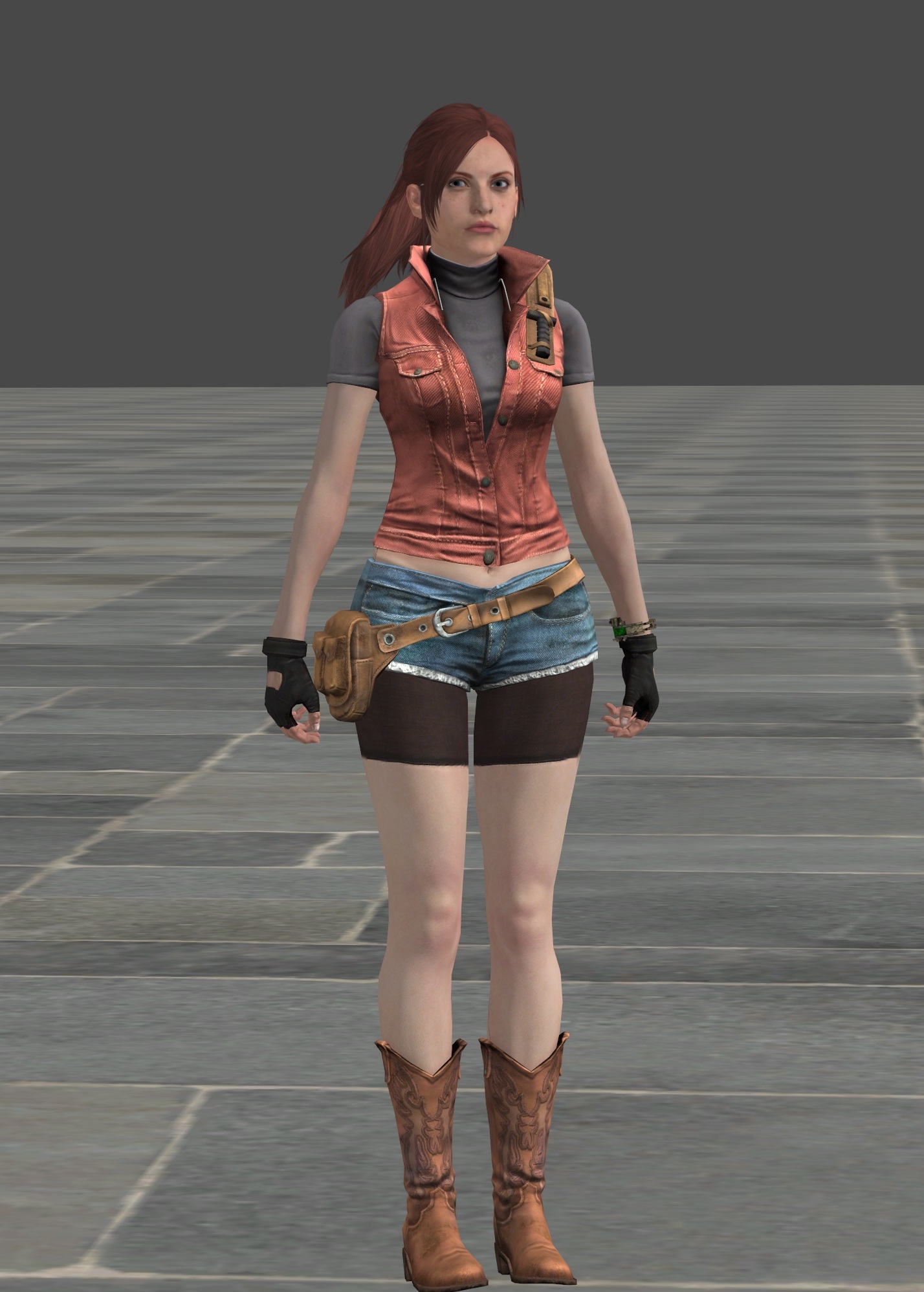 Classic Claire Redfield with Resident Evil 2 Remake Outfit addon