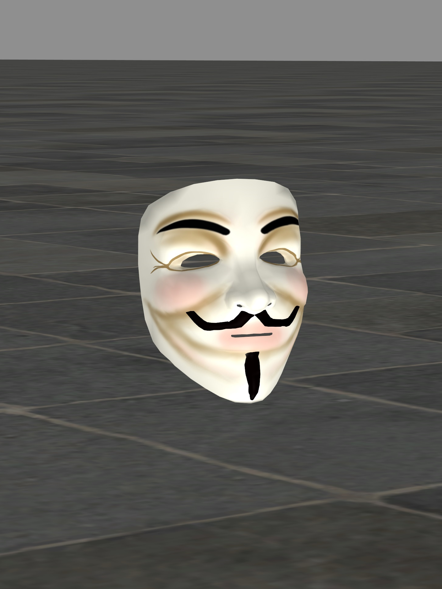 Guy Fawkes Mask - V for Vendetta (XPS/XNALara)