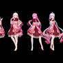 MMD Model Pack: TDA Spring China Lolita Models