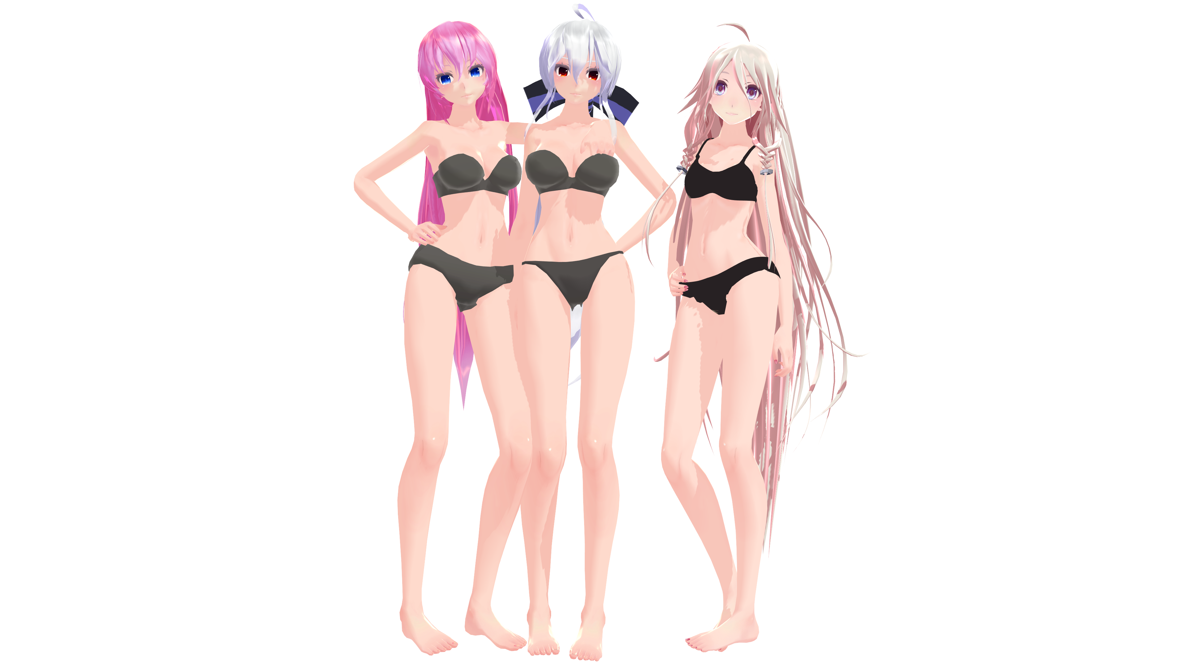 MMD Base Pack: TDA Haku, IA, and Luka Bases