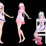 MMD Model Pack: TDA Baby Doll Models