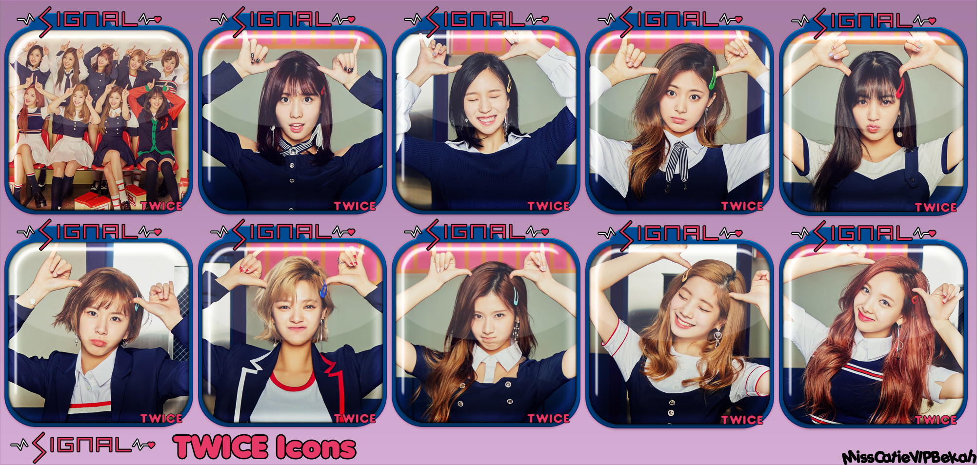 TWICE Signal Icons