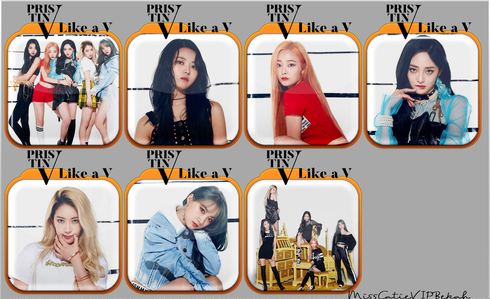 Pristin V Like a V Icons