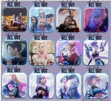 KDA All Out Icons