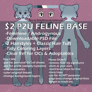 [50% OFF] P2U Anthro Feline Ref Base