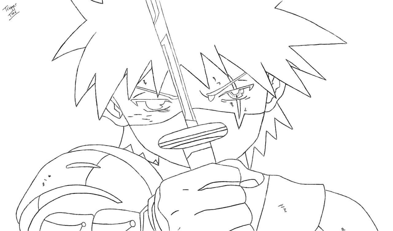 Coloring page - Leader - Kakashi Hatake