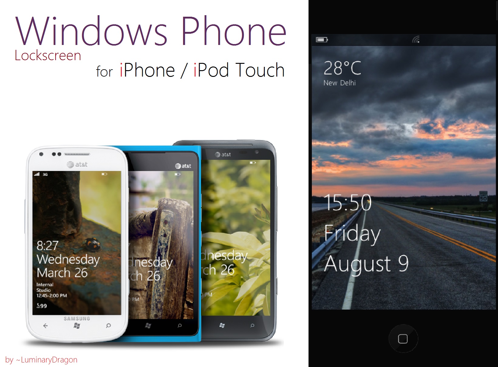 Windows Phone Lockscreen For iPhone